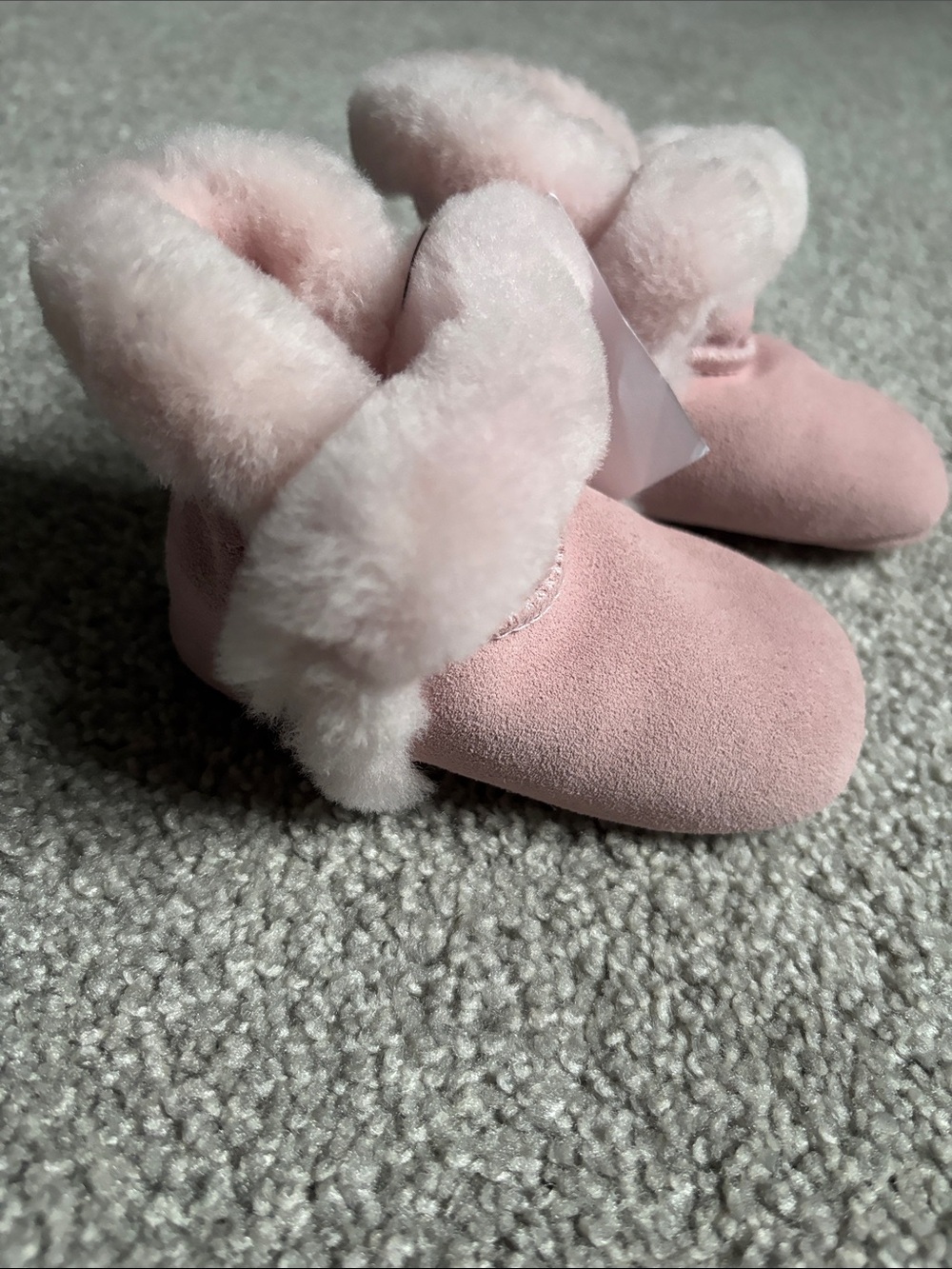 UGG Baby Pink Sheepskin Booties